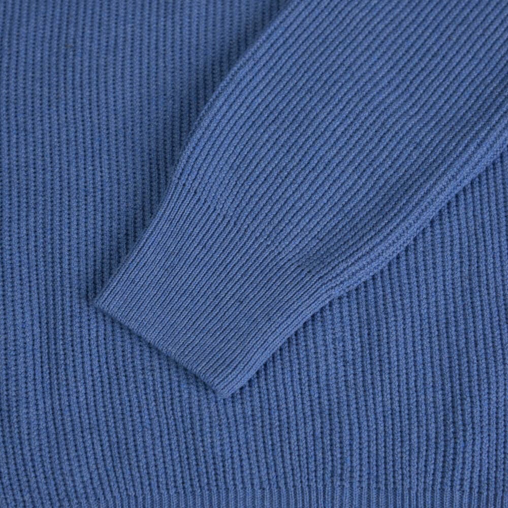 Πουλόβερ Μπλε Round Neck (Modern Fit)