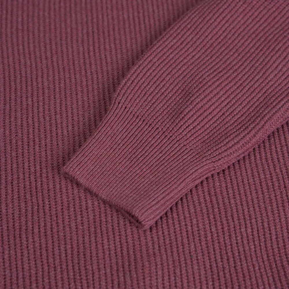 Πουλόβερ Μπορντώ Round Neck (Modern Fit)