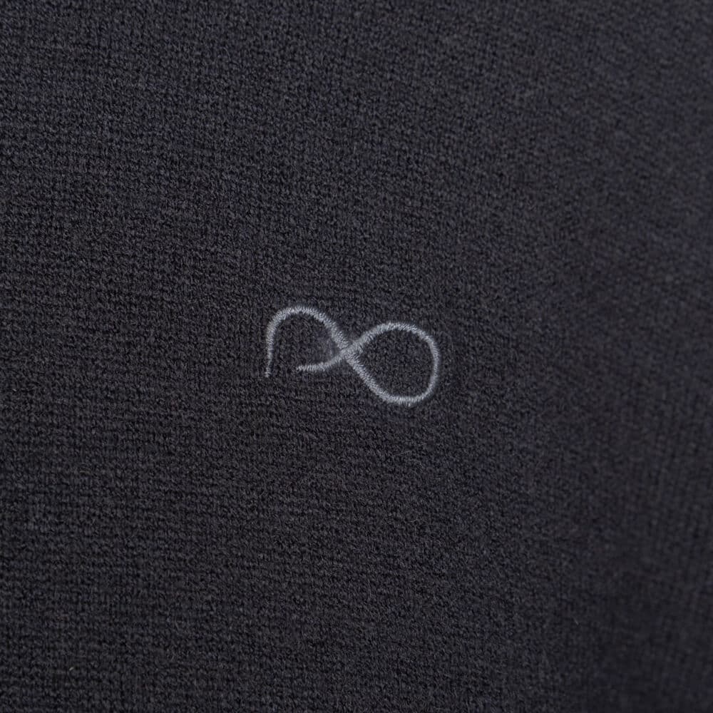 Signature Πουλόβερ Μαύρο Half Zip (Modern Fit)