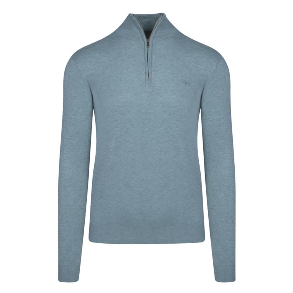 Signature Πουλόβερ Μέντα Half Zip (Modern Fit)