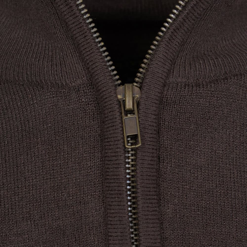 Signature Πουλόβερ Chocolat Half Zip (Modern Fit)