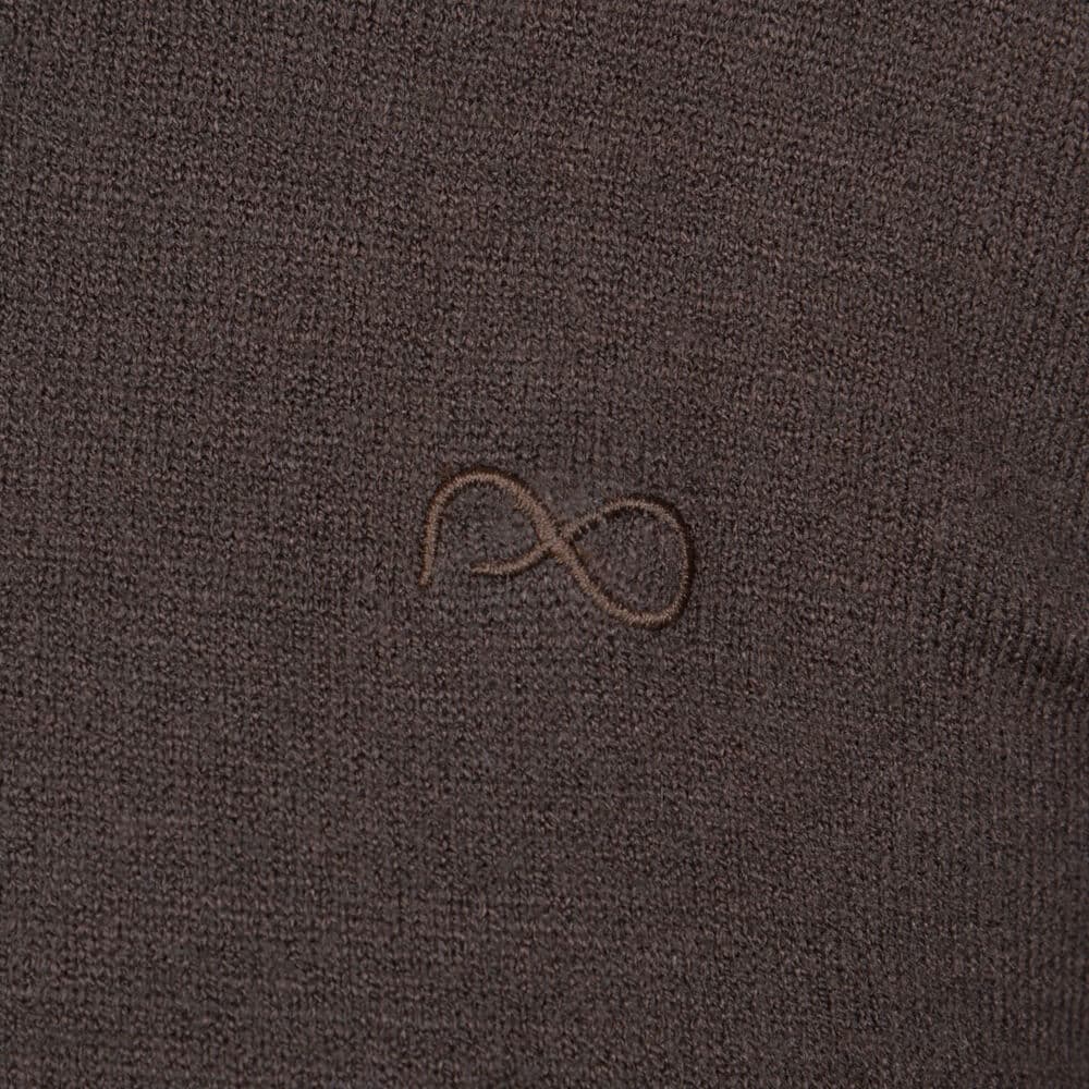 Signature Πουλόβερ Chocolat Half Zip (Modern Fit)