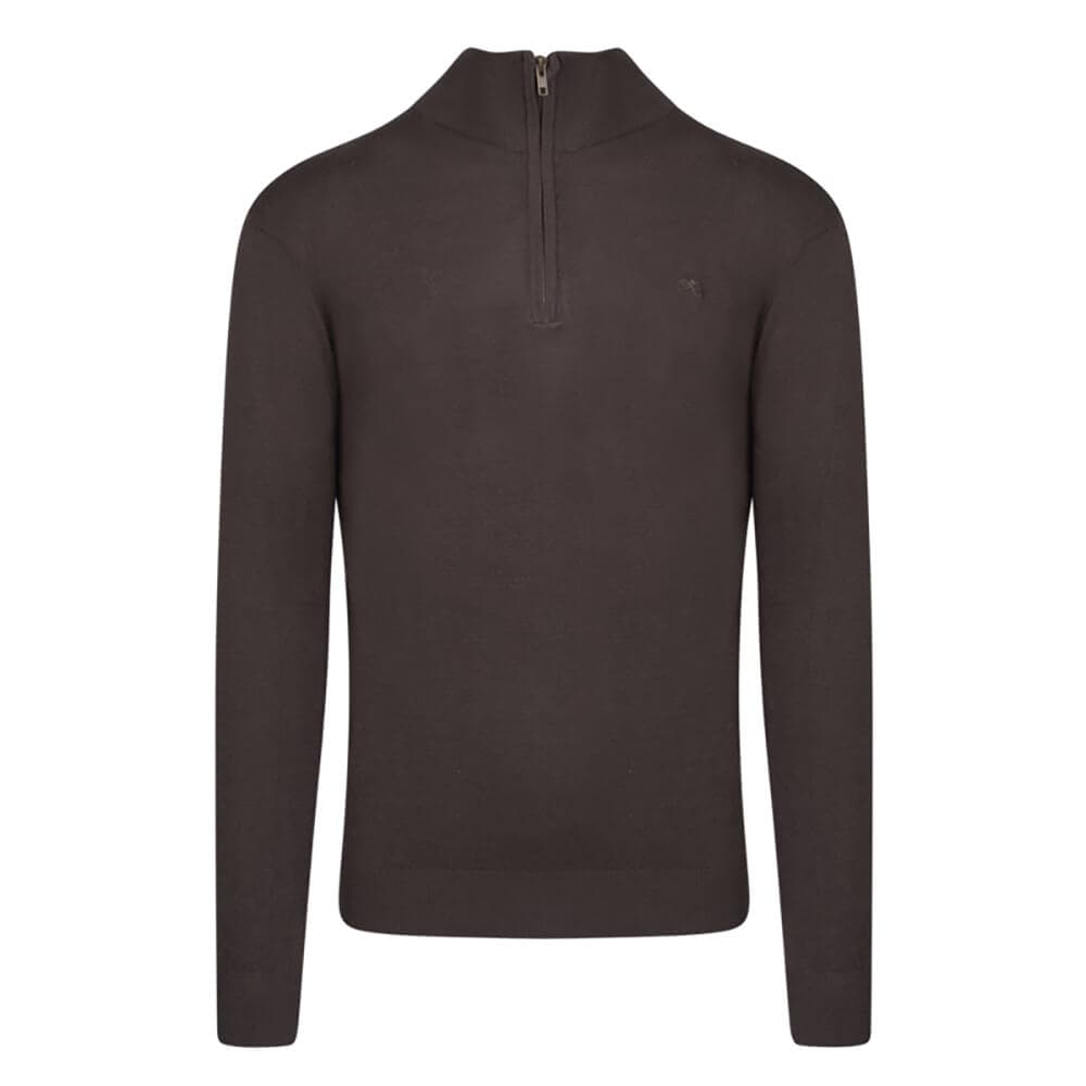 Signature Πουλόβερ Chocolat Half Zip (Modern Fit)
