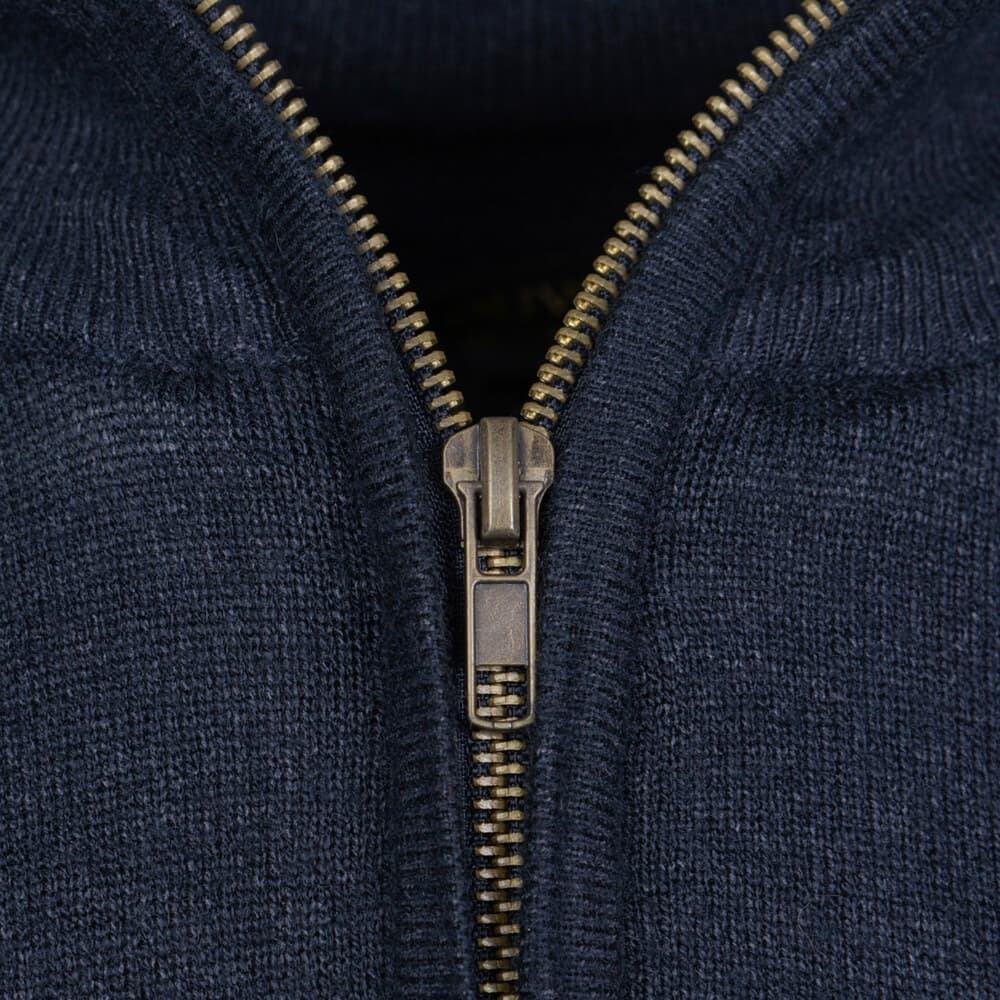 Signature Πουλόβερ Μπλε Σκούρο Half Zip (Modern Fit)