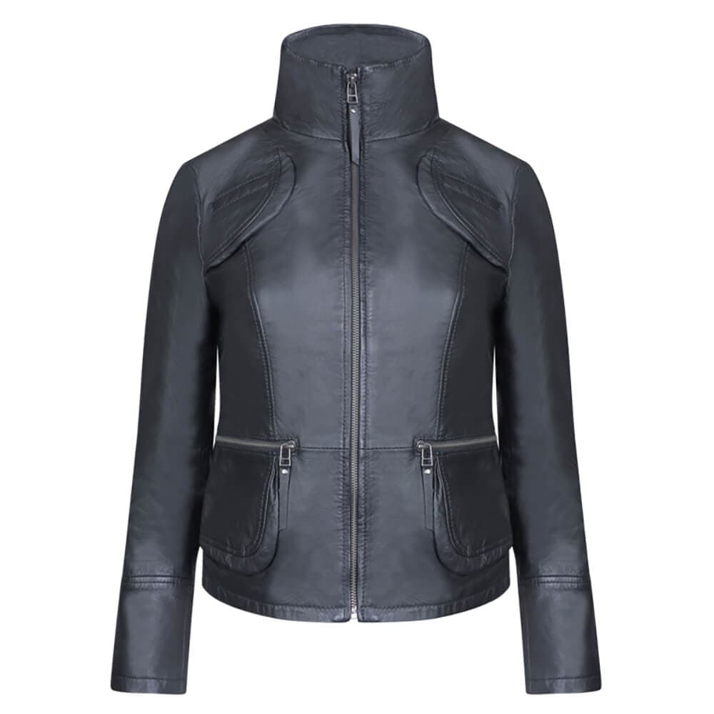 Δερμάτινο Μπουφάν Μαύρο 100% Leather