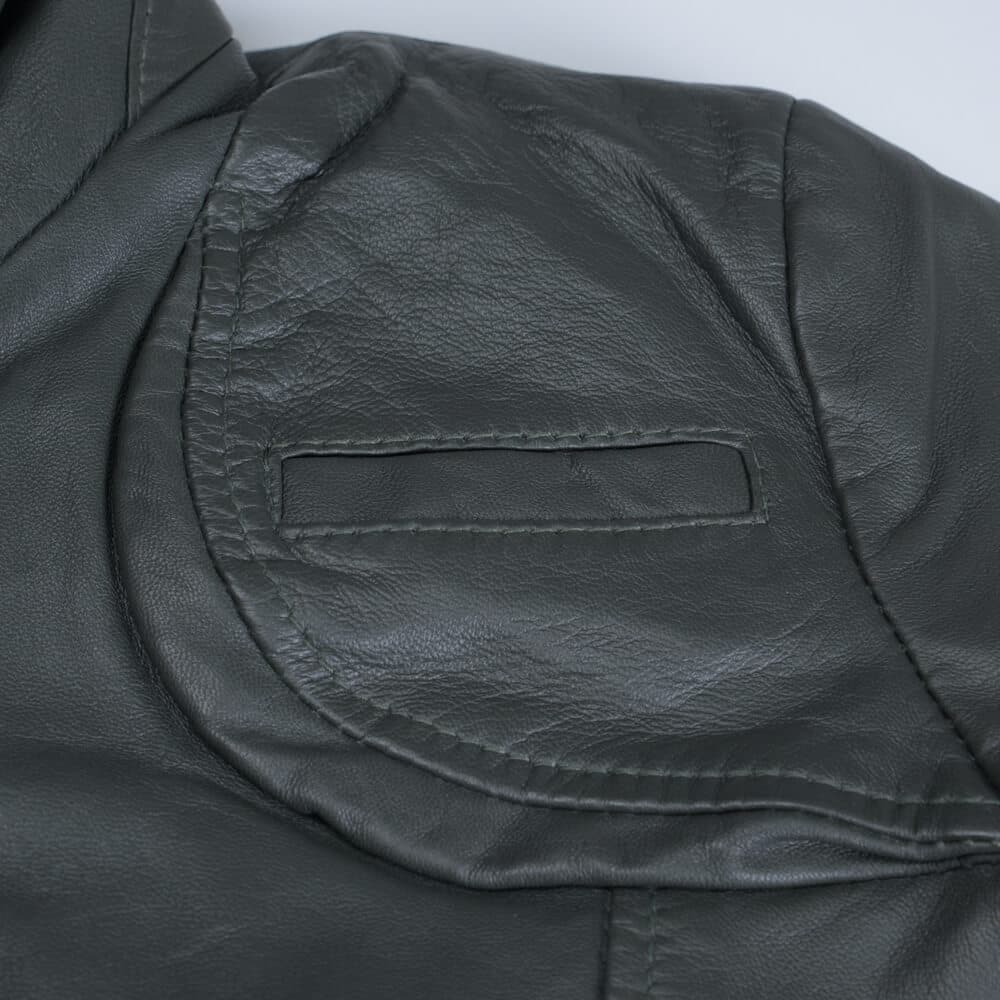 Δερμάτινο Μπουφάν Πράσινο 100% Leather