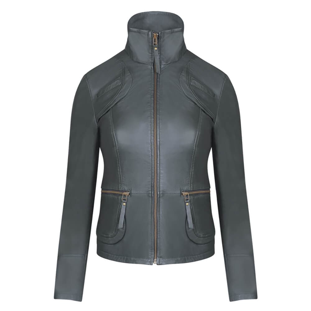 Δερμάτινο Μπουφάν Πράσινο 100% Leather