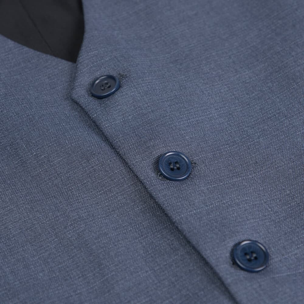 Γιλέκο Κοστουμιού Μπλε Ραφ (Modern Fit)