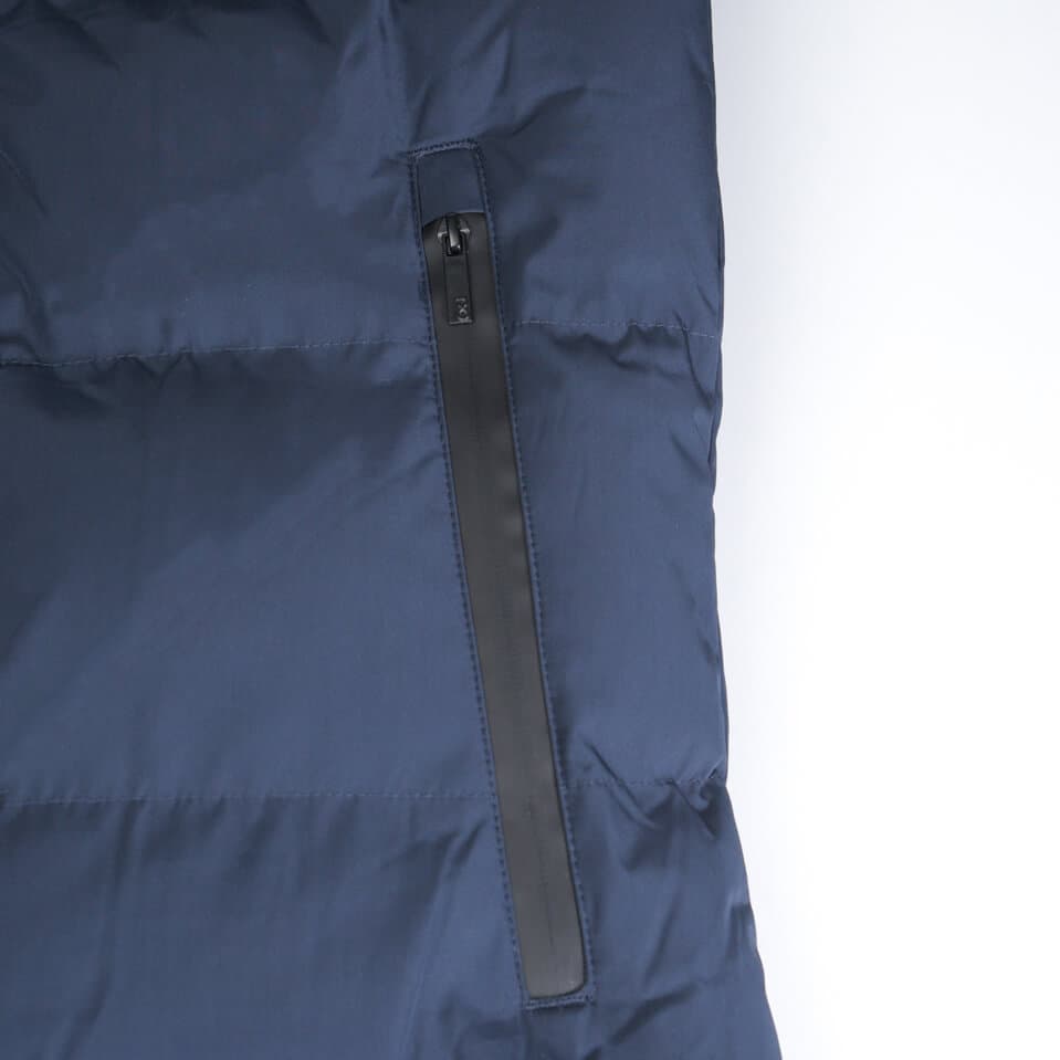 Puffer Long Jacket High Performance Μπλε Με Αποσπώμενη Κουκούλα (Modern Fit) New Arrival