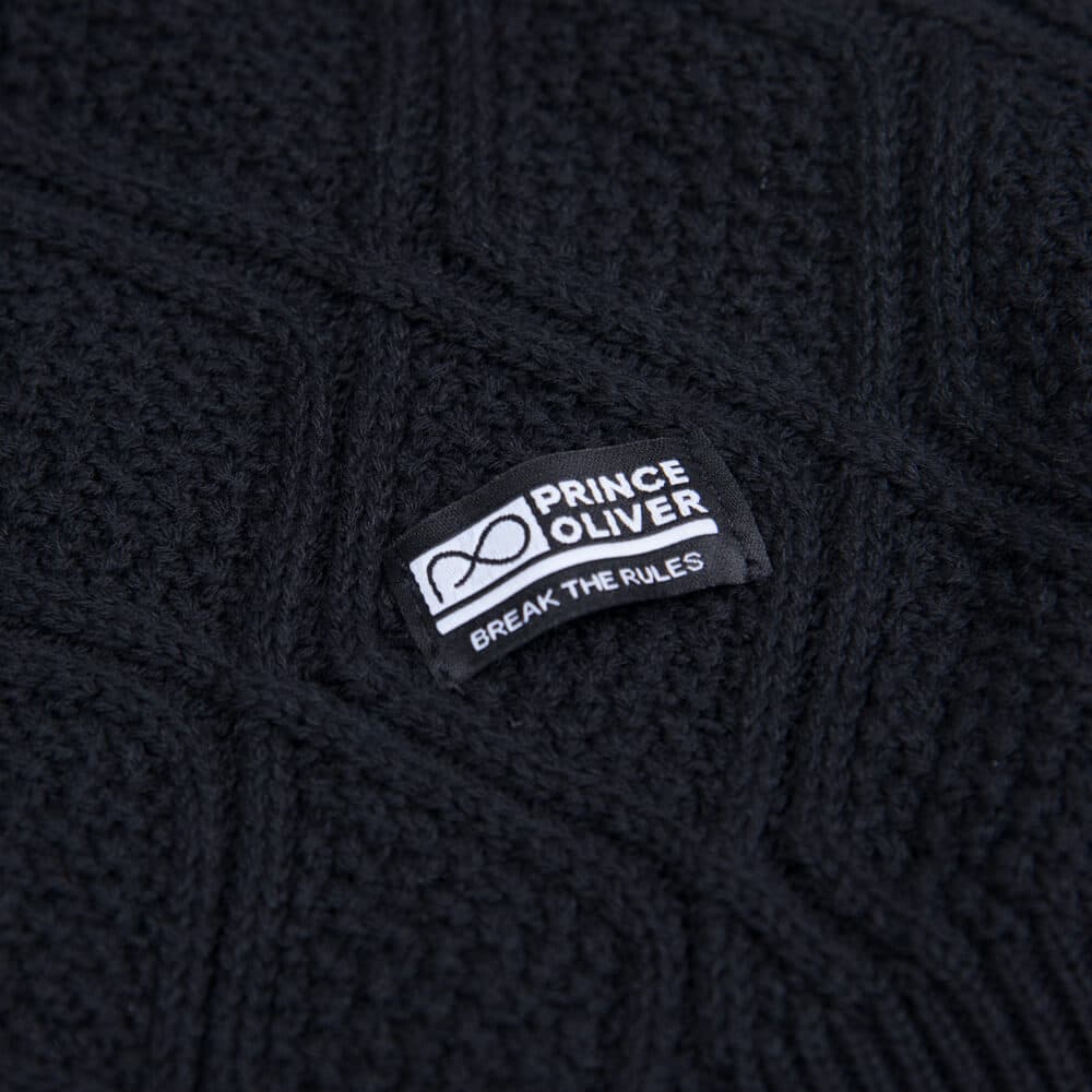 Πουλόβερ Μαύρο Round Neck (Modern Fit)