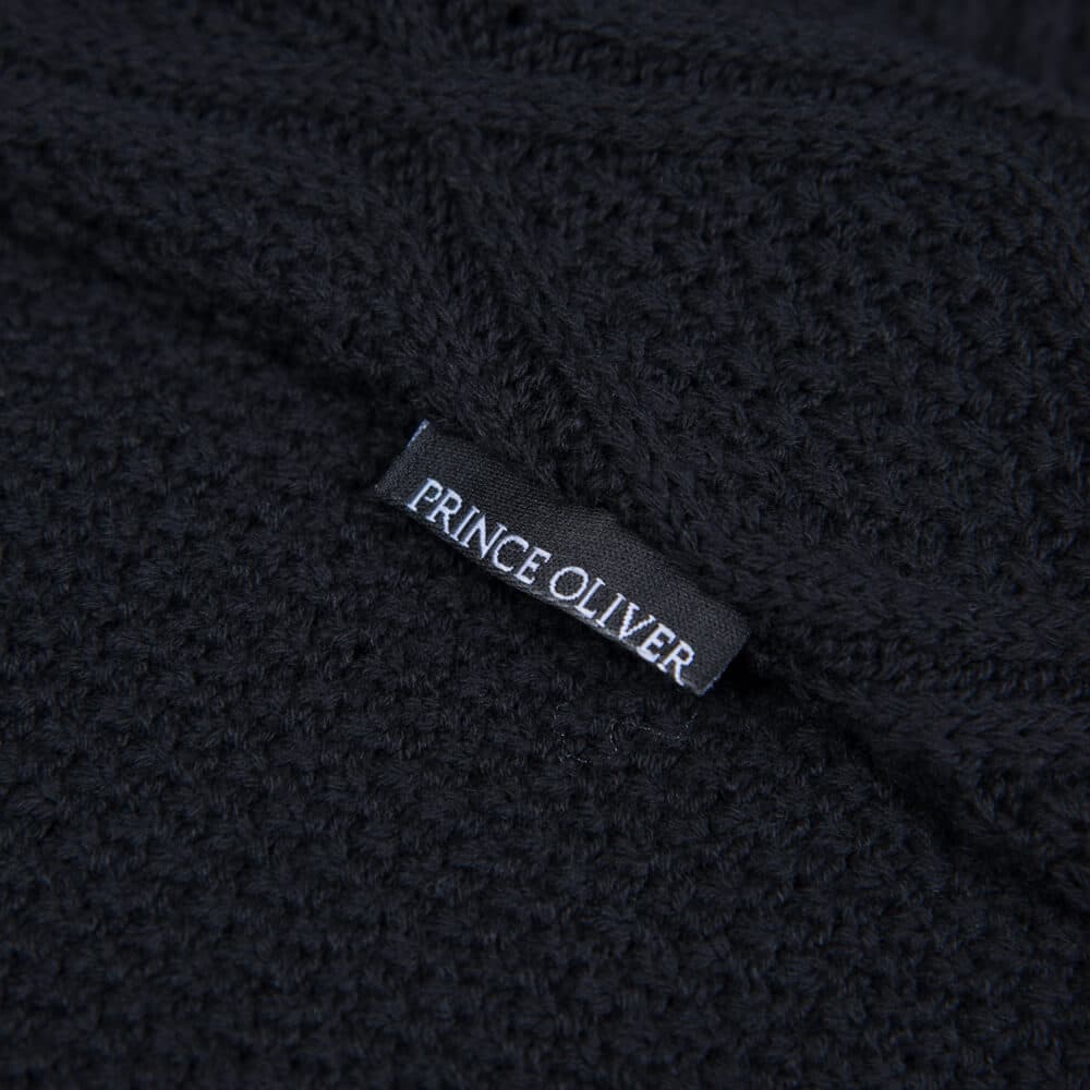 Πουλόβερ Μαύρο Round Neck (Modern Fit)