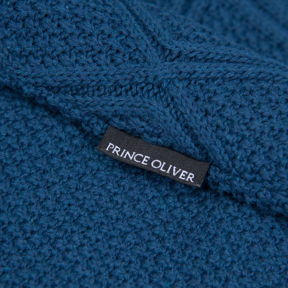 Πουλόβερ Μπλε Round Neck (Modern Fit)