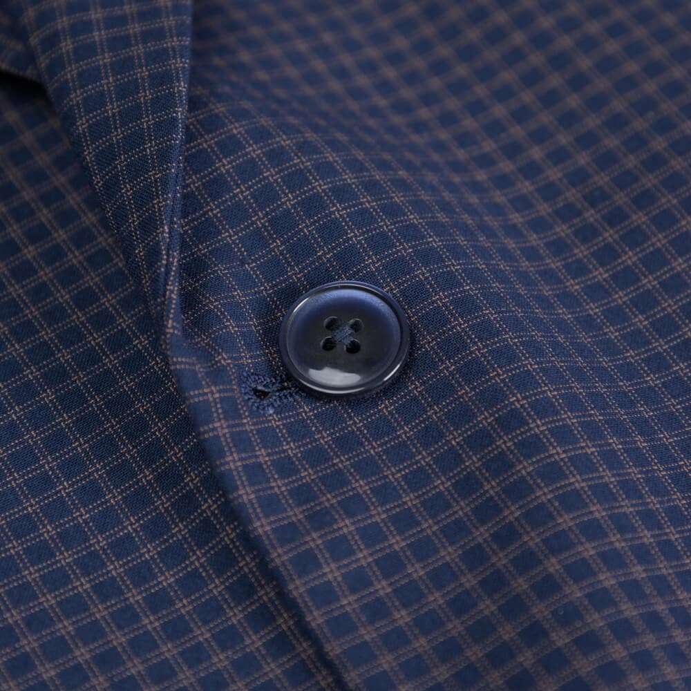 Κοστούμι Καρό Μπλε Σκούρο (Modern Fit)