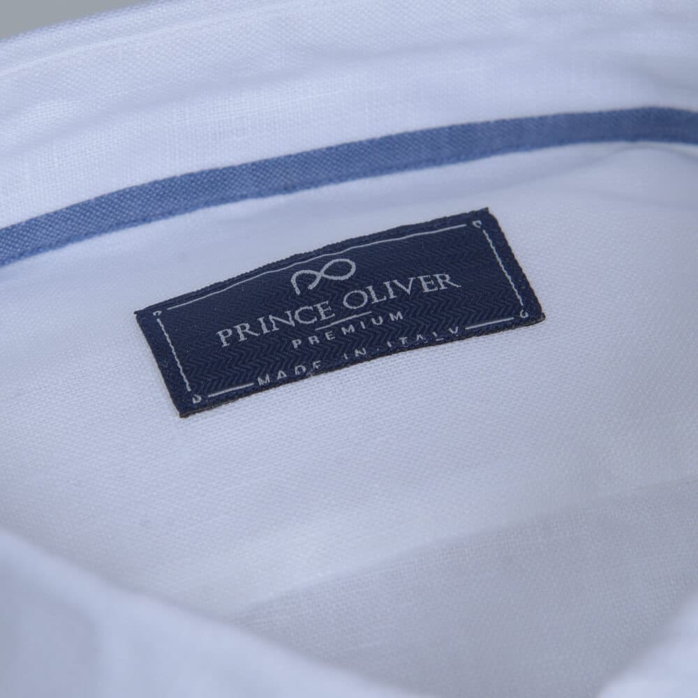 Superior Πουκάμισο Λευκό 100% Λινό (Modern Fit)