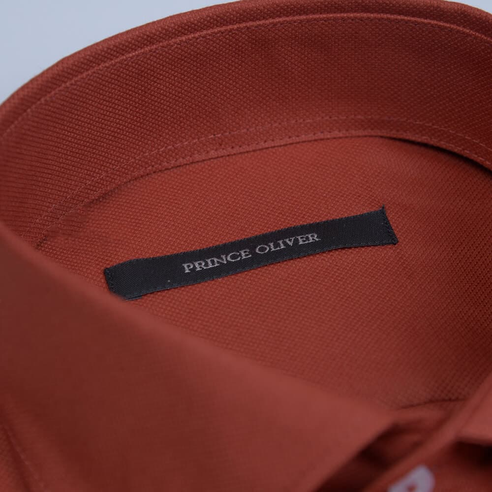 Πουκάμισο Με Μικροσχέδιο Κόκκινο (Modern Fit)