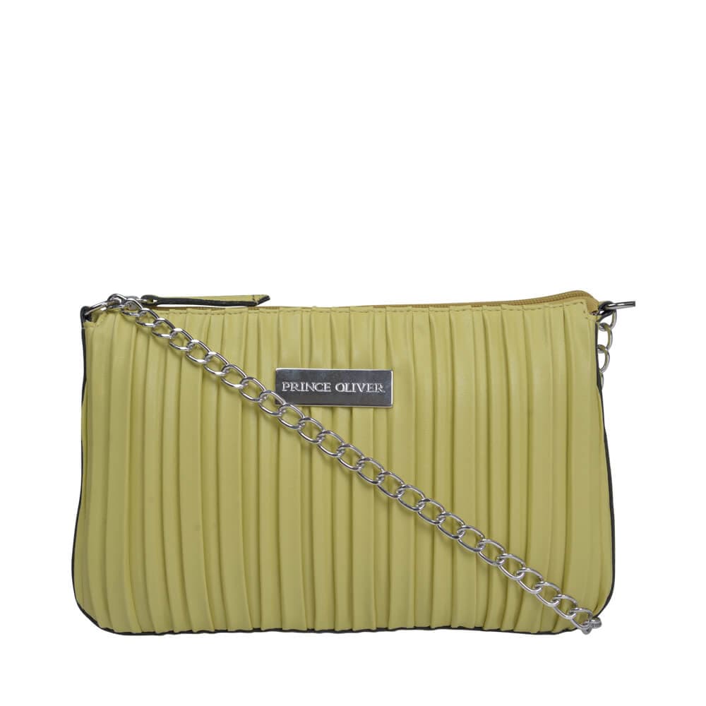 Γυναικεία Τσάντα Χιαστί Κίτρινη