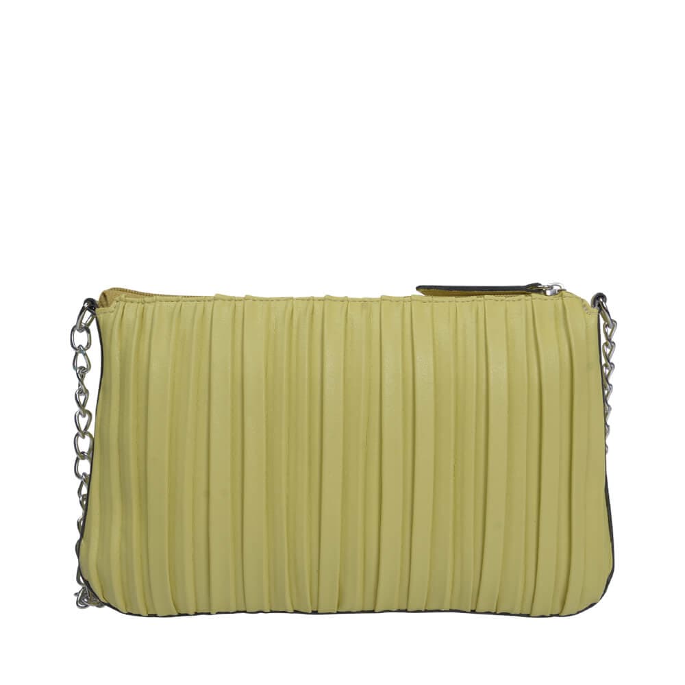 Γυναικεία Τσάντα Χιαστί Κίτρινη