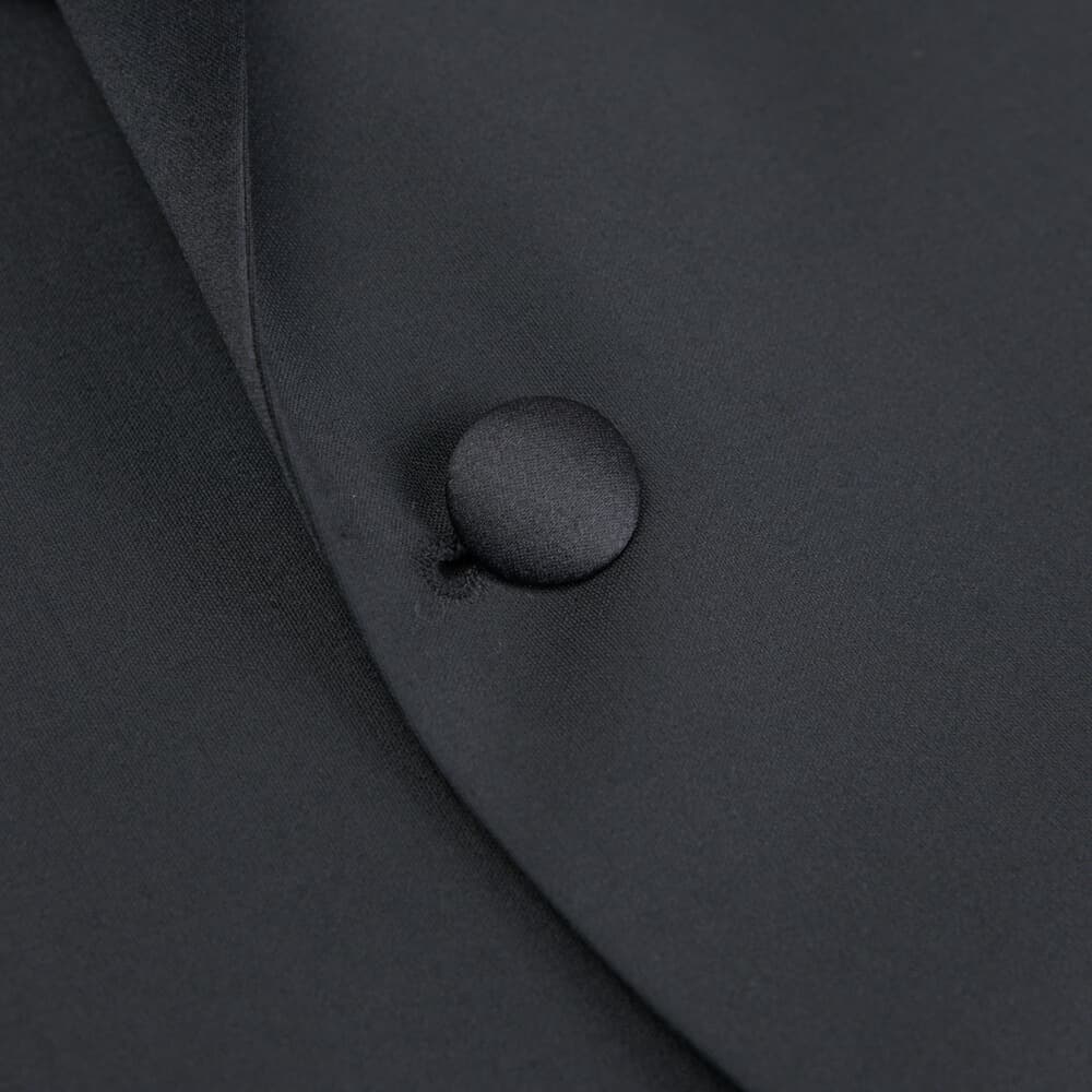 Γαμπριάτικο Tuxedo Μαύρο με Shawl Σατέν Πέτο (Modern Fit)