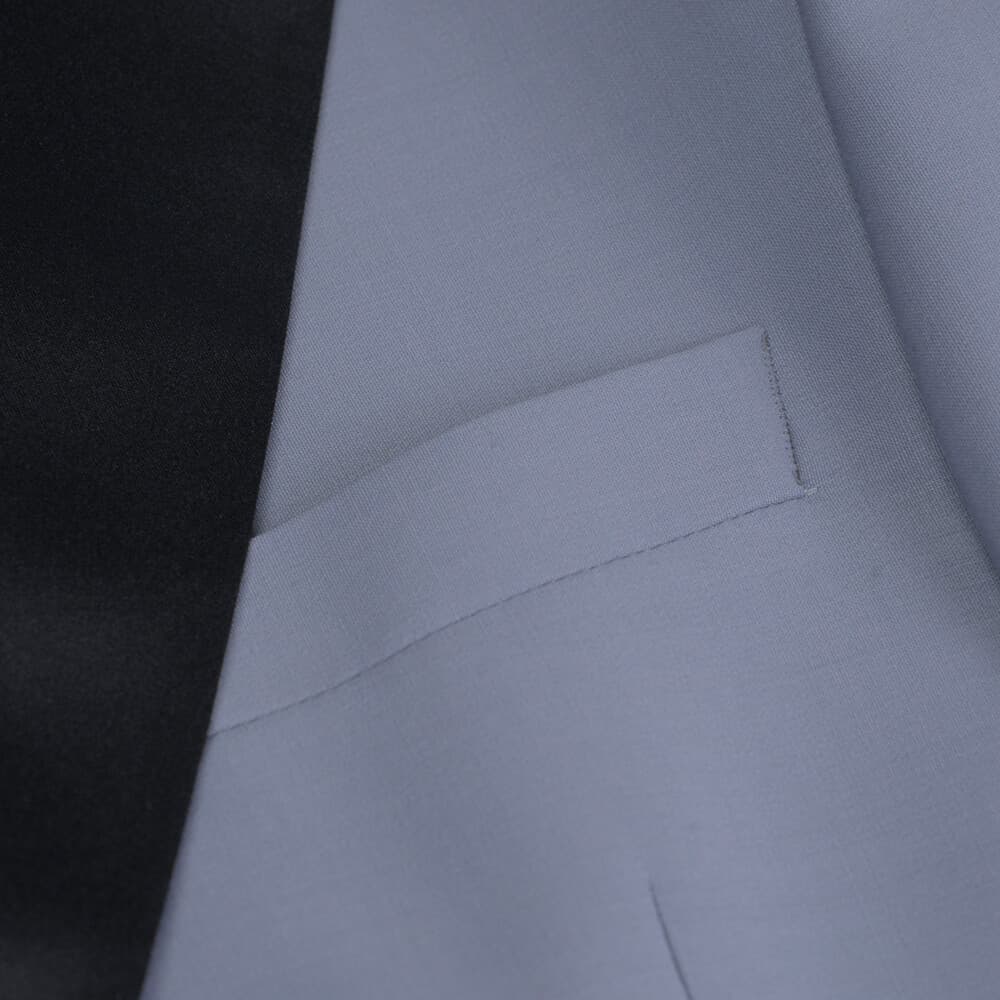 Γαμπριάτικο Tuxedo Γκρι Ανοιχτό με Shawl Σατέν Πέτο (Modern Fit)