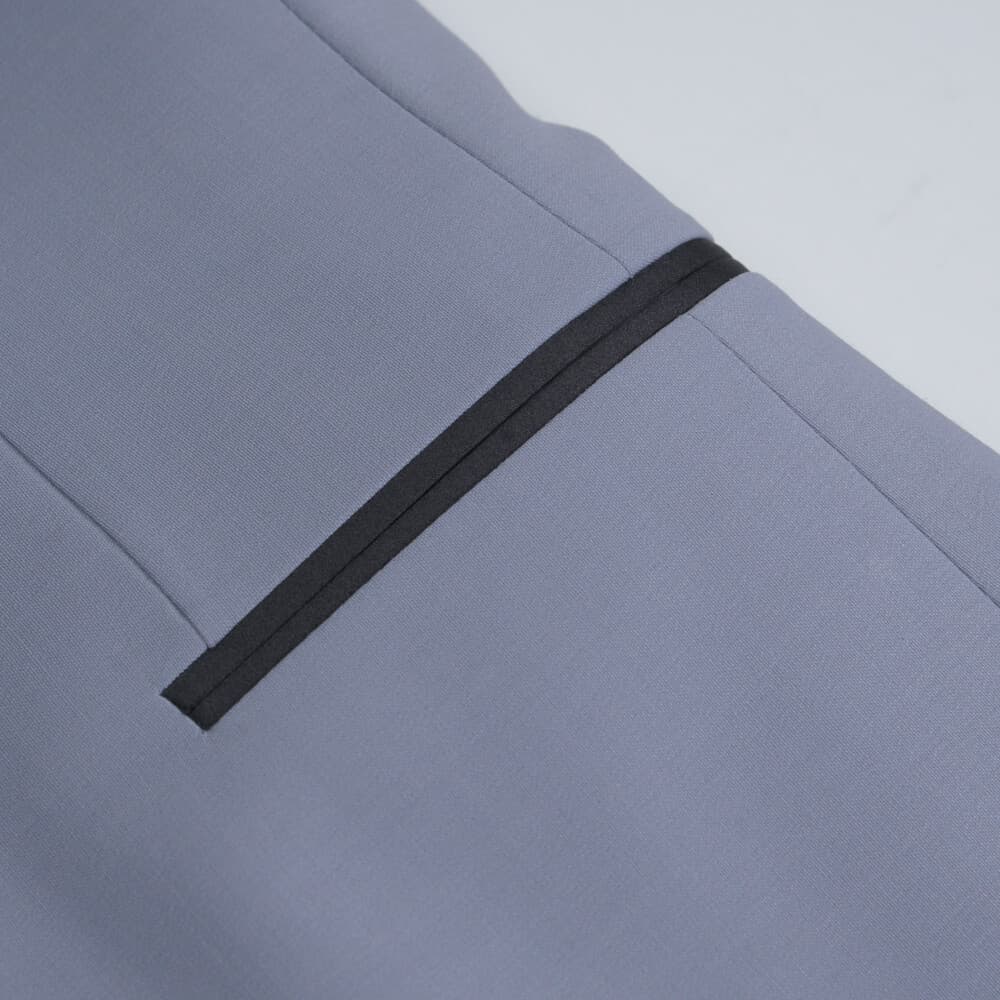 Γαμπριάτικο Tuxedo Γκρι Ανοιχτό με Shawl Σατέν Πέτο (Modern Fit)