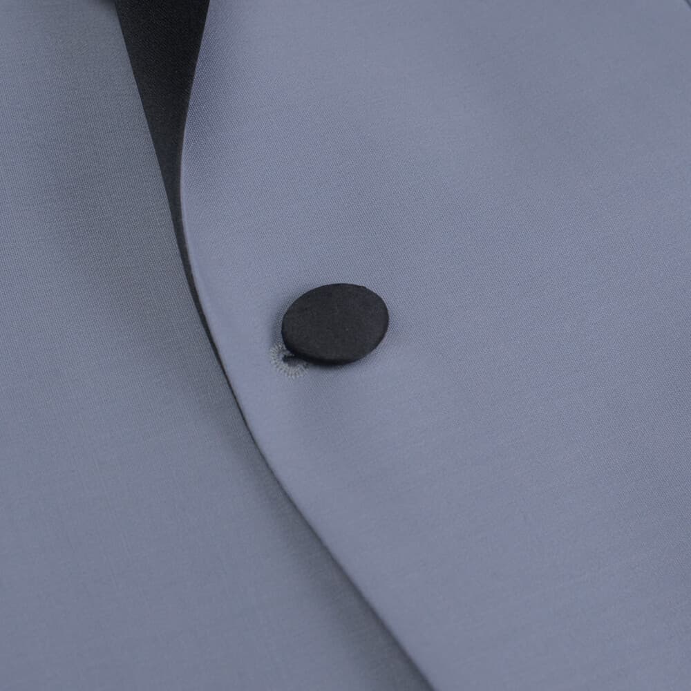 Γαμπριάτικο Tuxedo Γκρι Ανοιχτό με Shawl Σατέν Πέτο (Modern Fit)