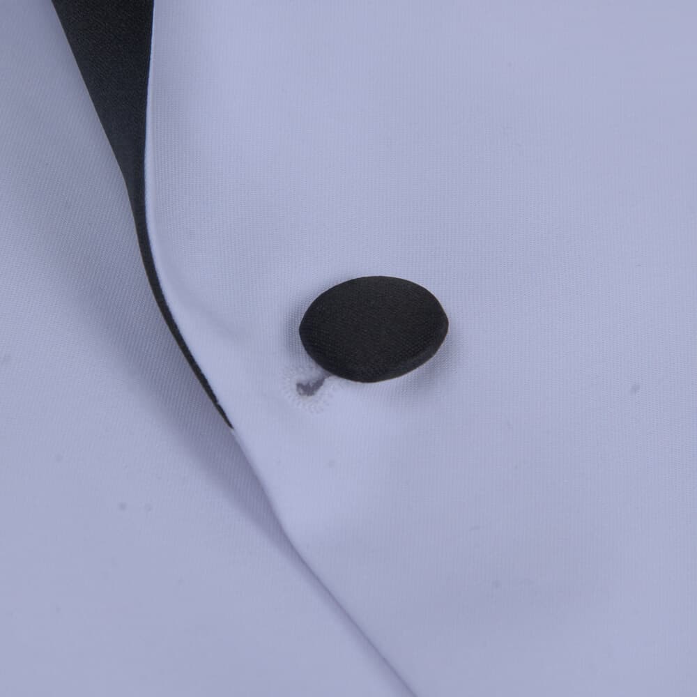 Γαμπριάτικο Tuxedo Λευκό με Shawl Σατέν Πέτο (Modern Fit)
