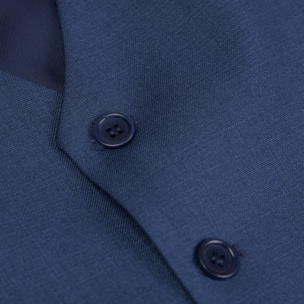 Κοστούμι με Γιλέκο Three-Piece Μπλε Σκούρο