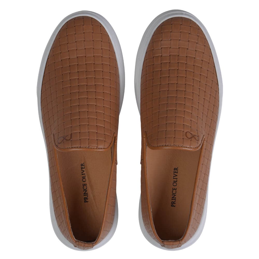 Δερμάτινα Loafers Καφέ Ανοιχτό