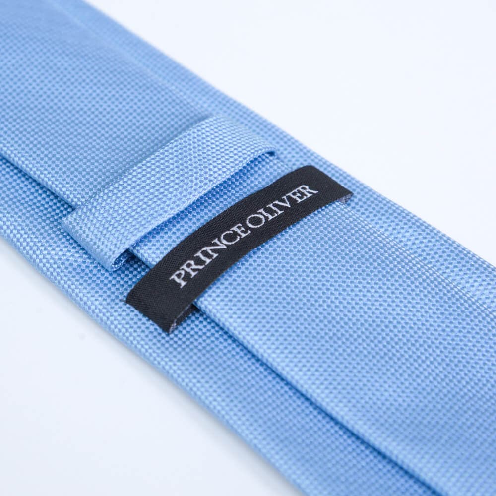 Γραβάτα Με Μικροσχέδιο Γαλάζια (Φάρδος 7 cm)