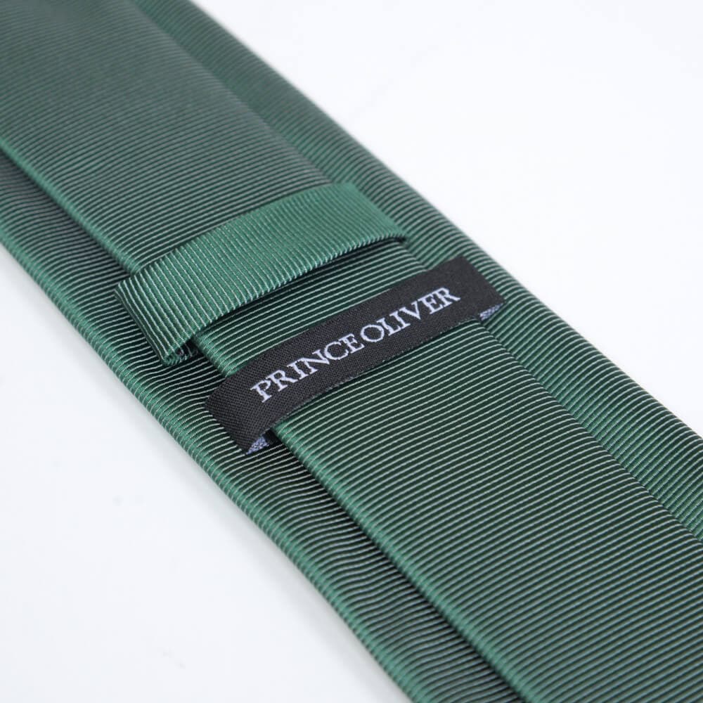 Γραβάτα Πράσινη Με Ανάγλυφη Ρίγα (Φάρδος 7 cm)