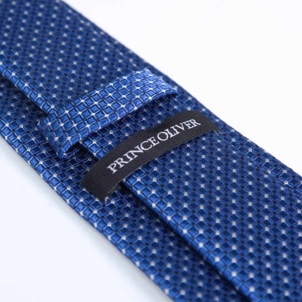 Γραβάτα Με Ανάγλυφο Σχέδιο Μπλε Σκούρο (Φάρδος 7 cm)