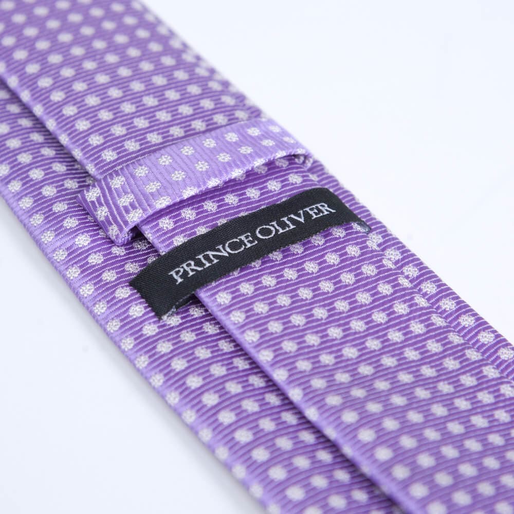 Γραβάτα Μωβ Με Ανάγλυφο Σχέδιο (Φάρδος 7 cm)