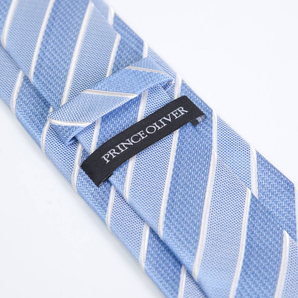 Γραβάτα Γαλάζια Με Χοντρή Ρίγα (Φάρδος 7 cm)