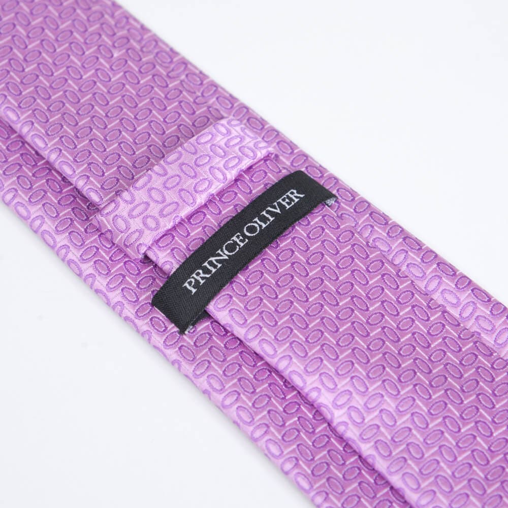 Γραβάτα Μωβ Με Ανάγλυφο Σχέδιο (Φάρδος 7 cm)