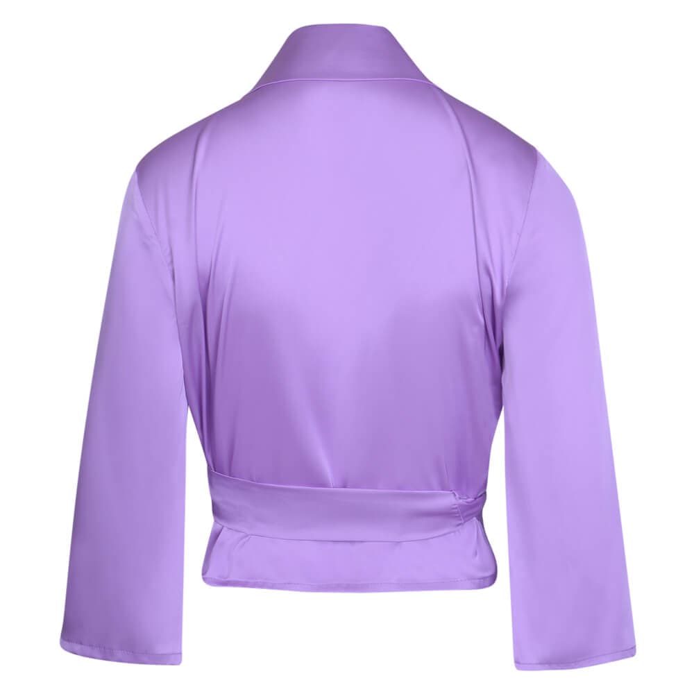 Γυναικείο Πουκάμισο Σατινέ Λιλά New Arrival