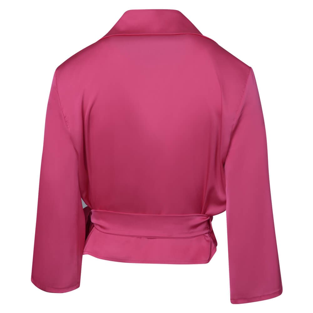 Γυναικείο Πουκάμισο Σατινέ Φούξια New Arrival