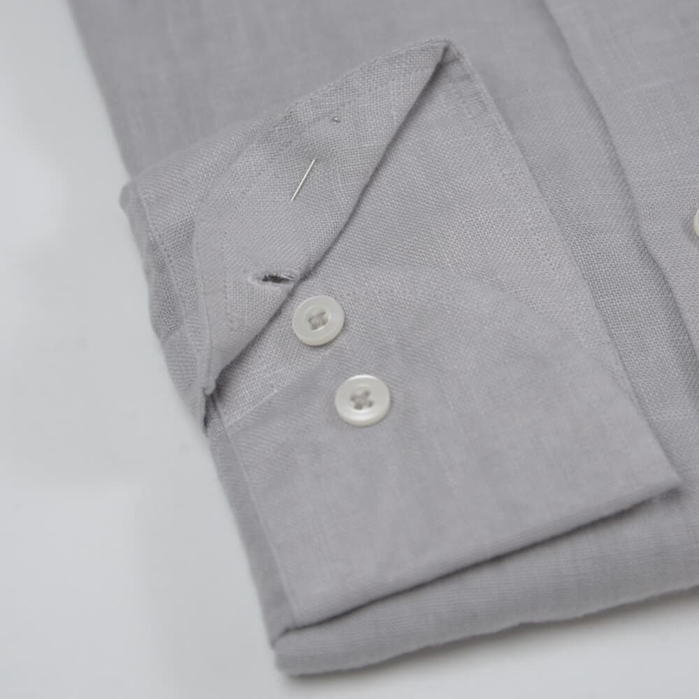 Superior Πουκάμισο Γκρι 100% Λινό (Modern Fit)