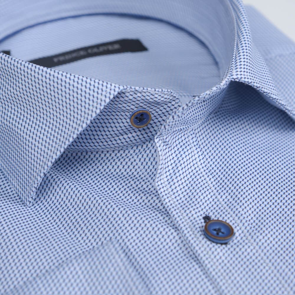 Πουκάμισο Με Σχέδιο Μπλε (Modern Fit)