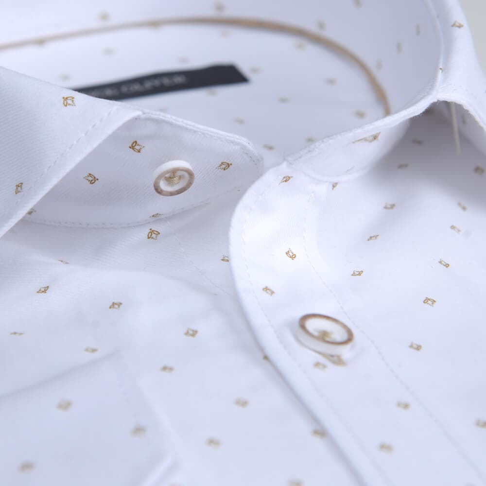 Πουκάμισο Με Σχέδιο Λευκό (Modern Fit)