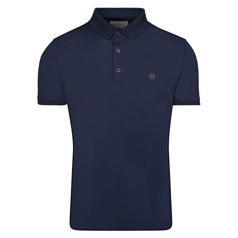 Premium Polo Μπλε 100% Cotton (Modern Fit)