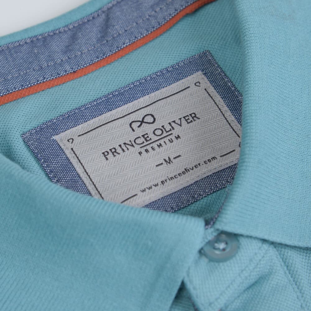 Premium Polo Γαλάζιο 100% Cotton (Modern Fit)