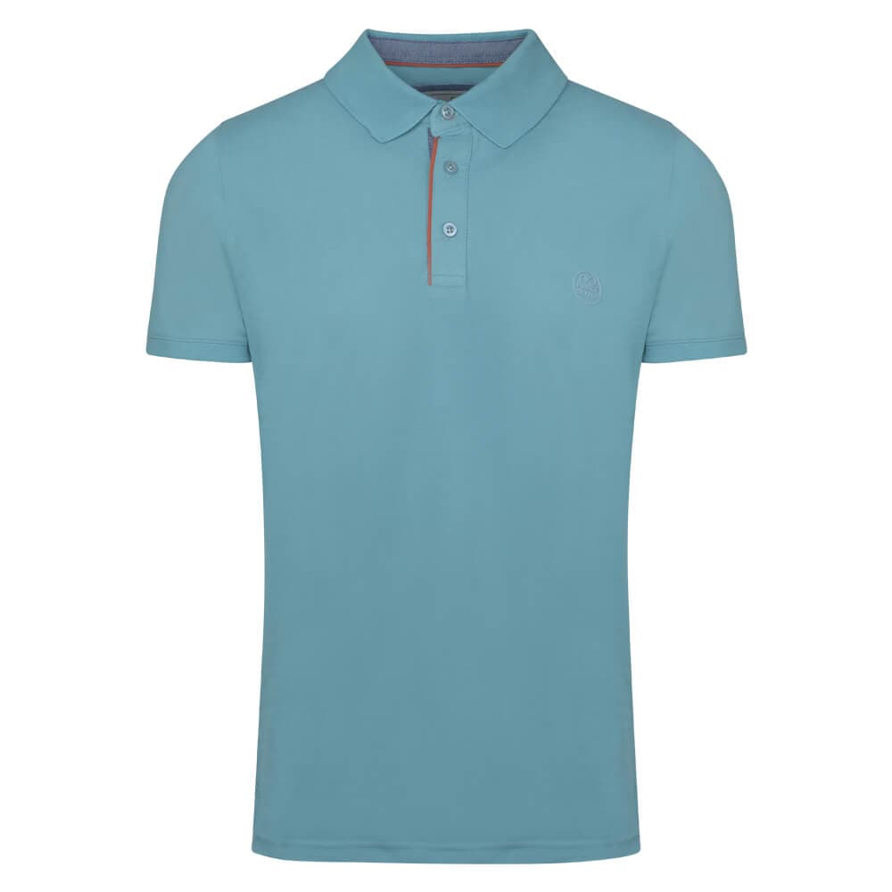 Premium Mao Polo Πράσινο 100% Cotton (Modern Fit)