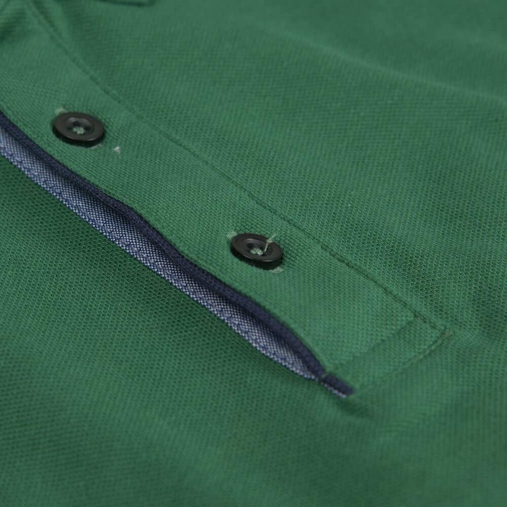 Premium Polo Πράσινο 100% Cotton (Modern Fit)