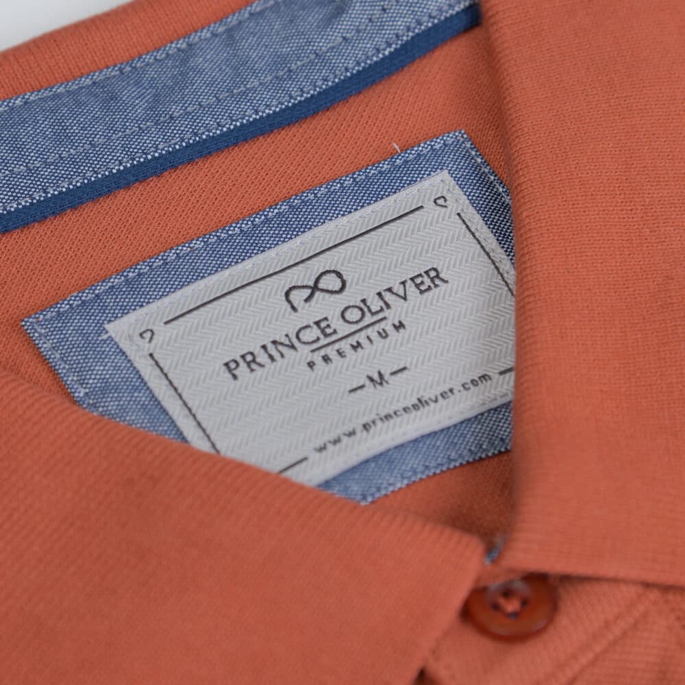 Premium Polo Πορτοκαλί 100% Cotton (Modern Fit)