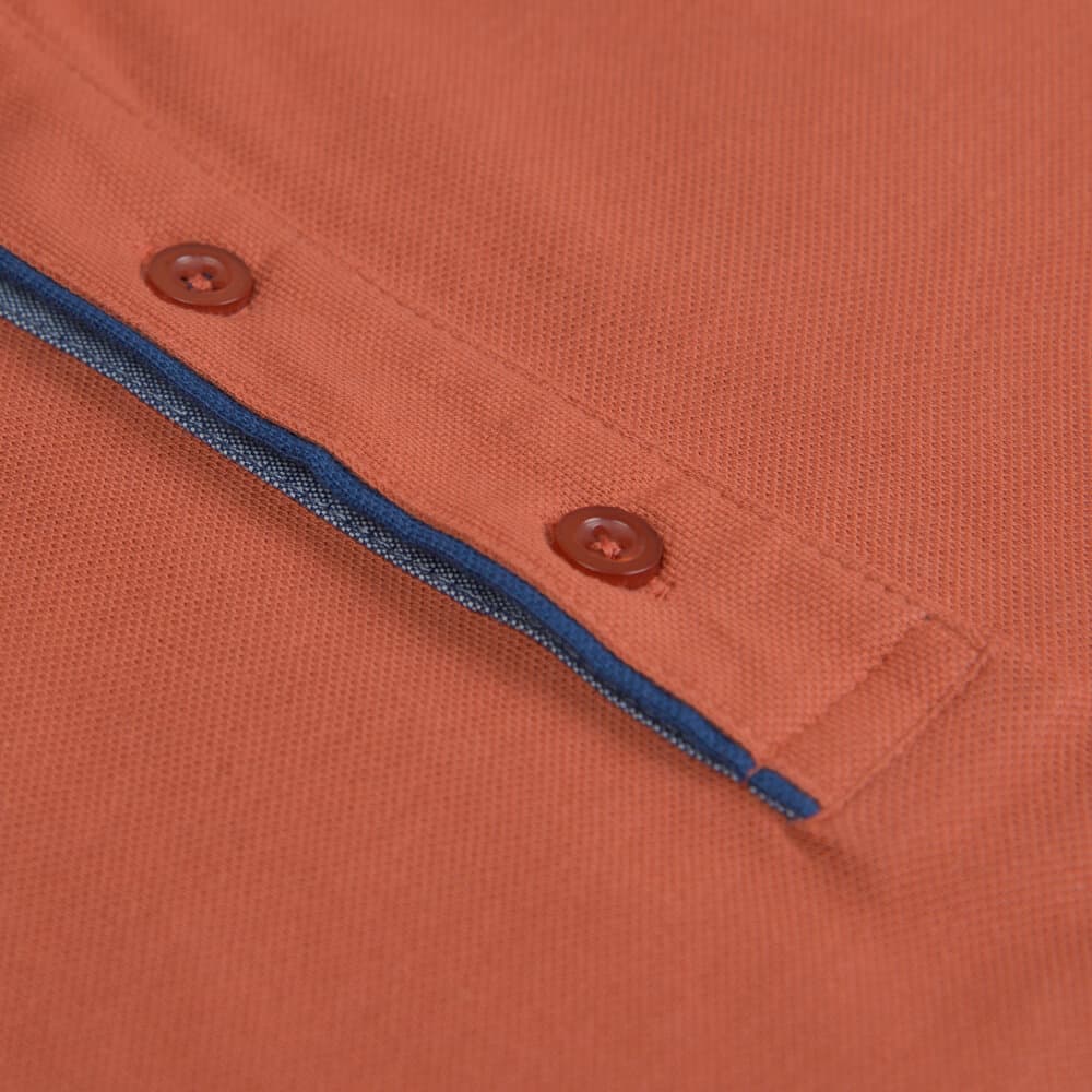 Premium Polo Πορτοκαλί 100% Cotton (Modern Fit)