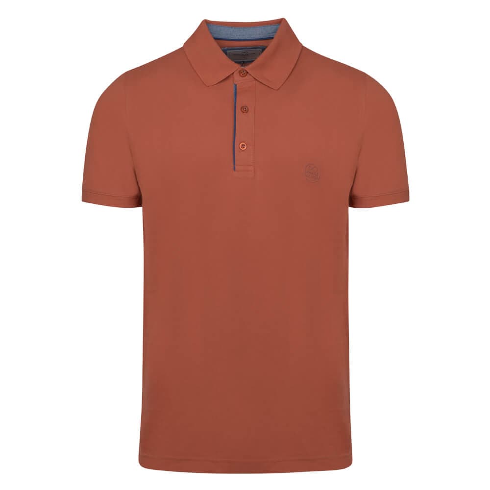 Premium Polo Πορτοκαλί 100% Cotton (Modern Fit)