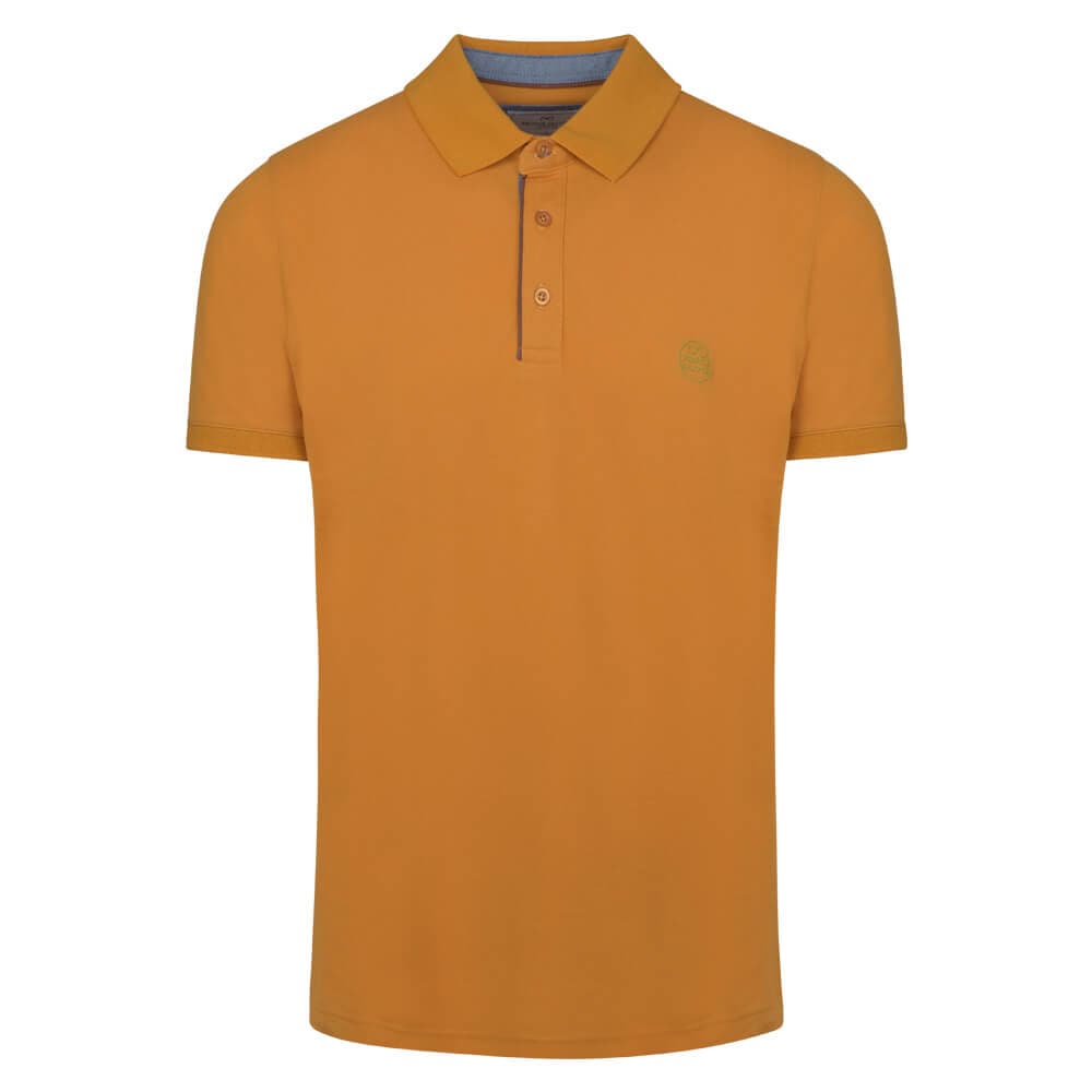 Premium Polo Μουσταρδί 100% Cotton (Modern Fit)
