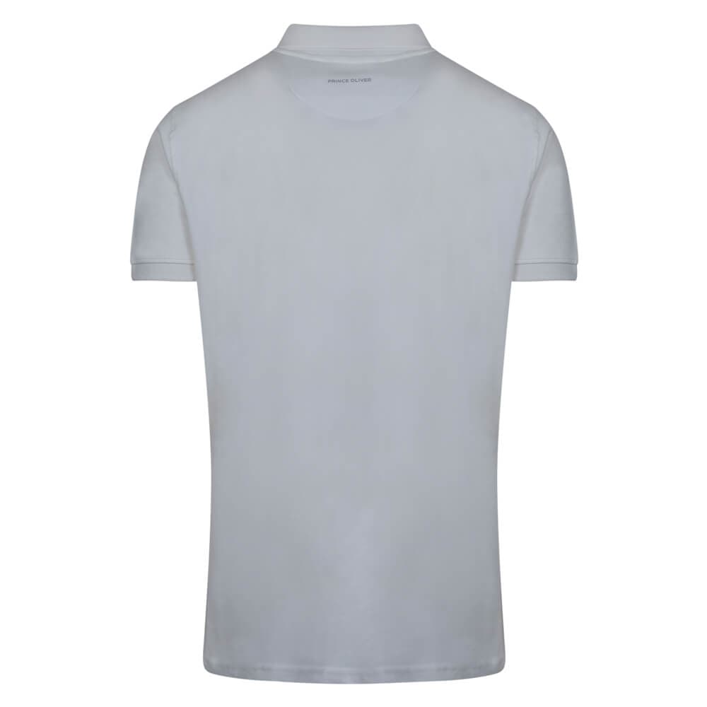 Brand New Polo Double Pique Λευκό 100% Cotton (Regular Fit)