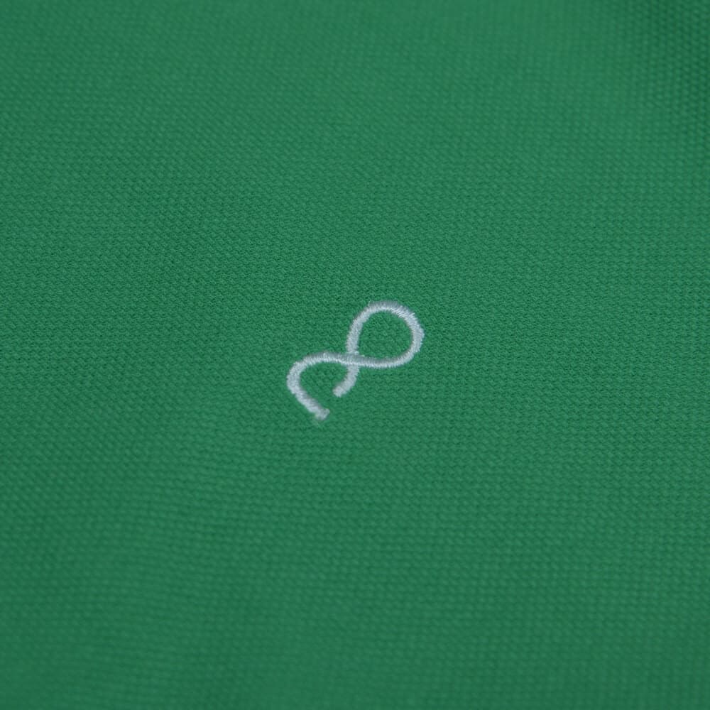 Brand New Polo Double Pique Πράσινο 100% Cotton (Regular Fit)