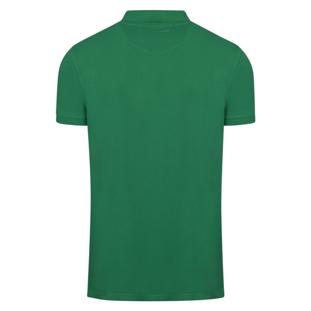 Brand New Polo Double Pique Πράσινο 100% Cotton (Regular Fit)